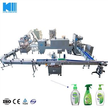 PLC Control Servo Piston Type Daily Chemical Detergent Shampoo Liquid Bottle Plnicí stroj